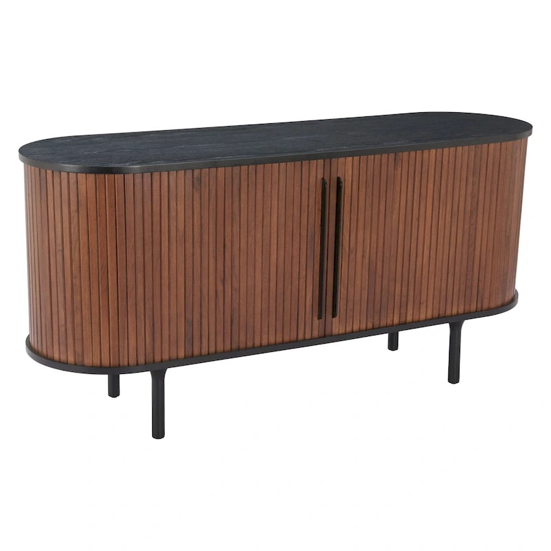 Black & Walnut Two-Tone Sideboard
