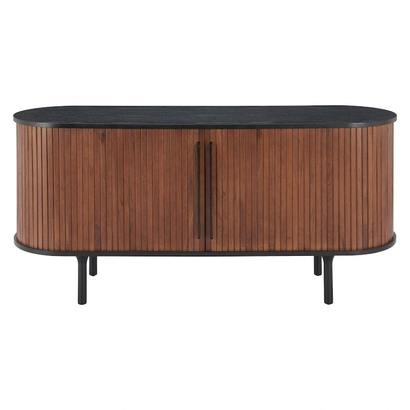 Black & Walnut Two-Tone Sideboard