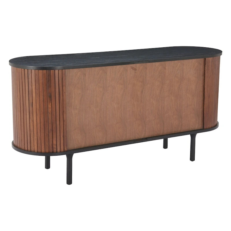 Black & Walnut Two-Tone Sideboard