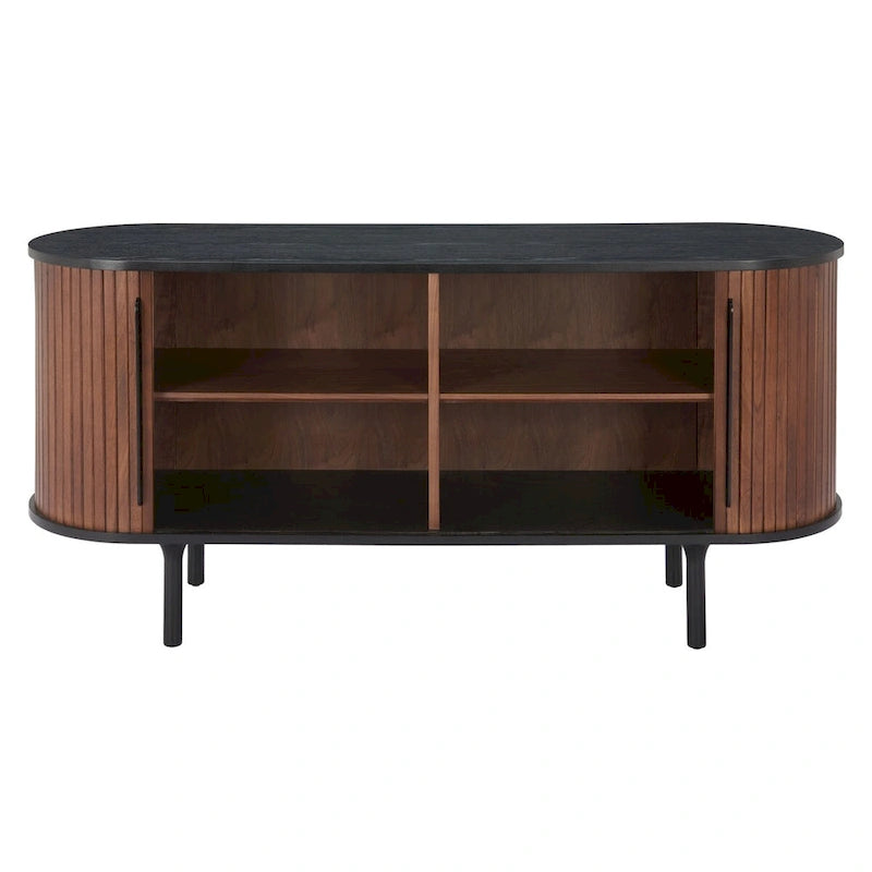 Black & Walnut Two-Tone Sideboard