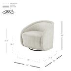 Fabric Swivel Accent Arm Chair