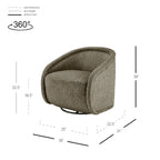 Fabric Swivel Accent Arm Chair
