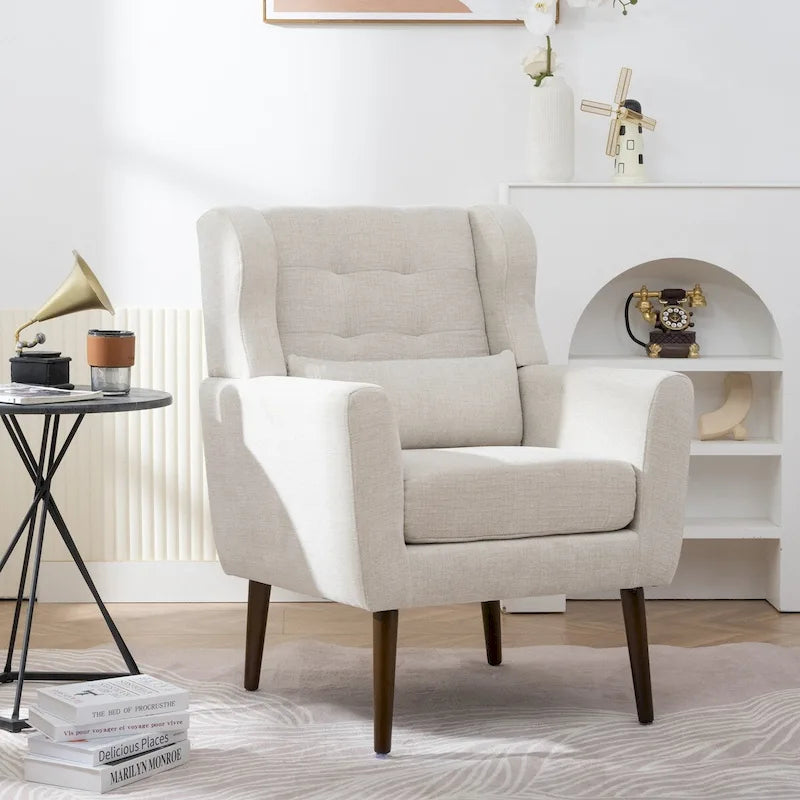 Upholstered Accent Chair with Armrests
