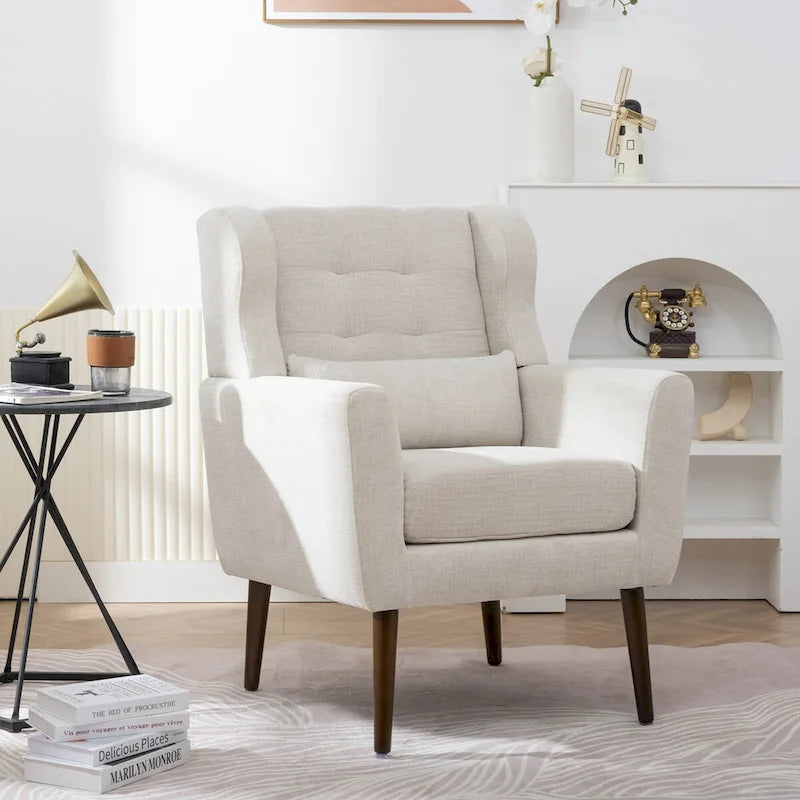 Upholstered Accent Chair with Armrests