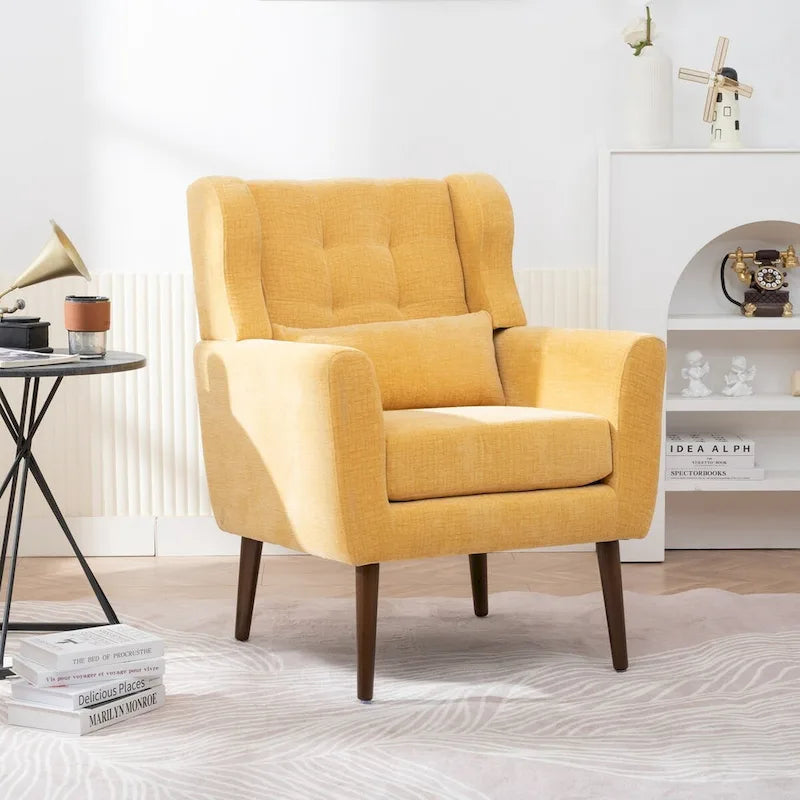 Upholstered Accent Chair with Armrests