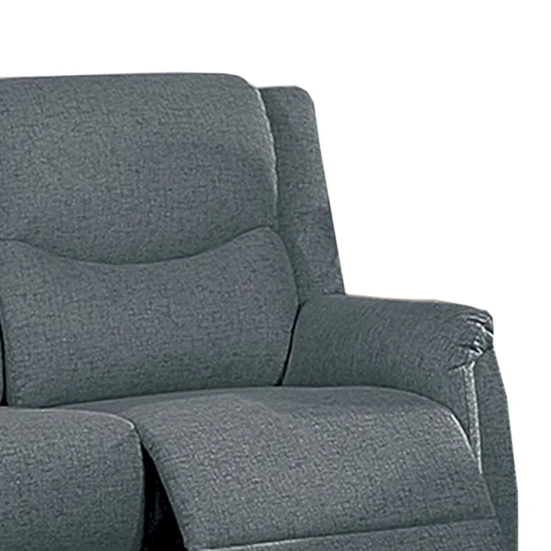 Manuell verstellbares Zweisitzer-Sofa mit Stoffpolsterung