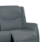 Manuell verstellbares Zweisitzer-Sofa mit Stoffpolsterung