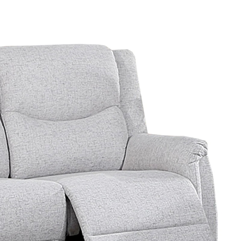 Manuell verstellbares Zweisitzer-Sofa mit Stoffpolsterung