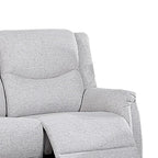 Manuell verstellbares Zweisitzer-Sofa mit Stoffpolsterung