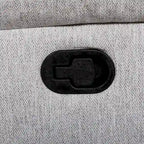 Manuell verstellbares Zweisitzer-Sofa mit Stoffpolsterung