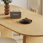 71-Inch Oval Solid Wood Dining Table for 6 – 70.8" x 35.4"