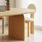 71-Inch Oval Solid Wood Dining Table for 6 – 70.8" x 35.4"