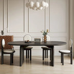 71-Inch Oval Solid Wood Dining Table for 6 – 70.8" x 35.4"