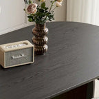 71-Inch Oval Solid Wood Dining Table for 6 – 70.8" x 35.4"