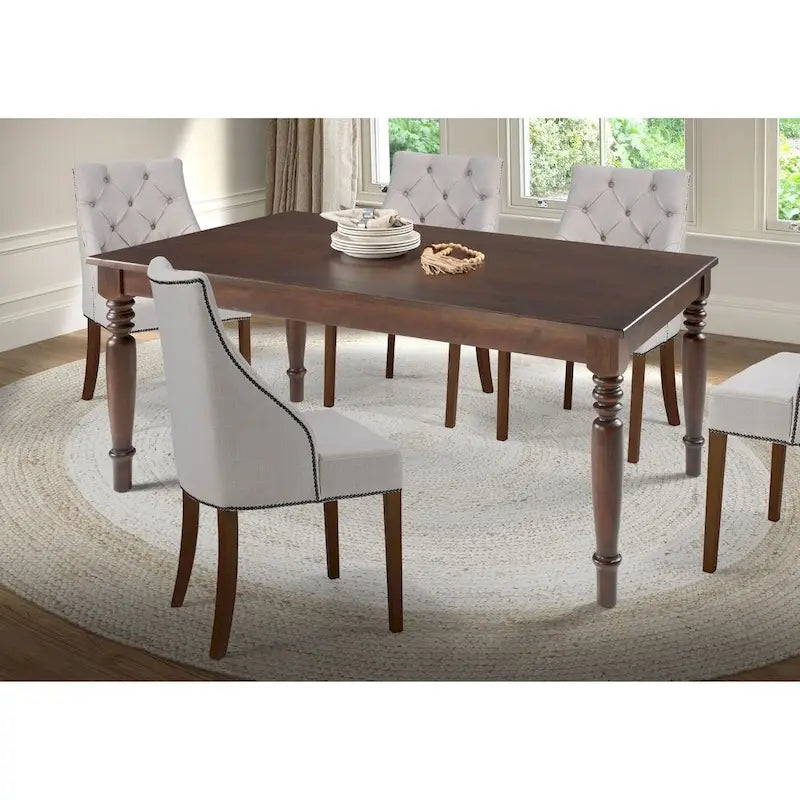 Solid Wood Farmhouse Dining Table