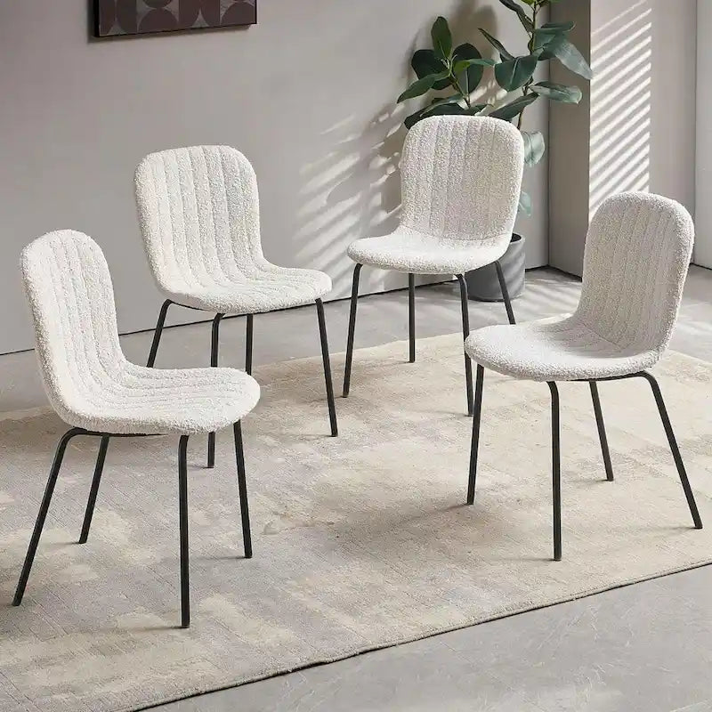 Howtai Upholstered Dining Chairs,Vintage PU Leather Accent Side Chairs