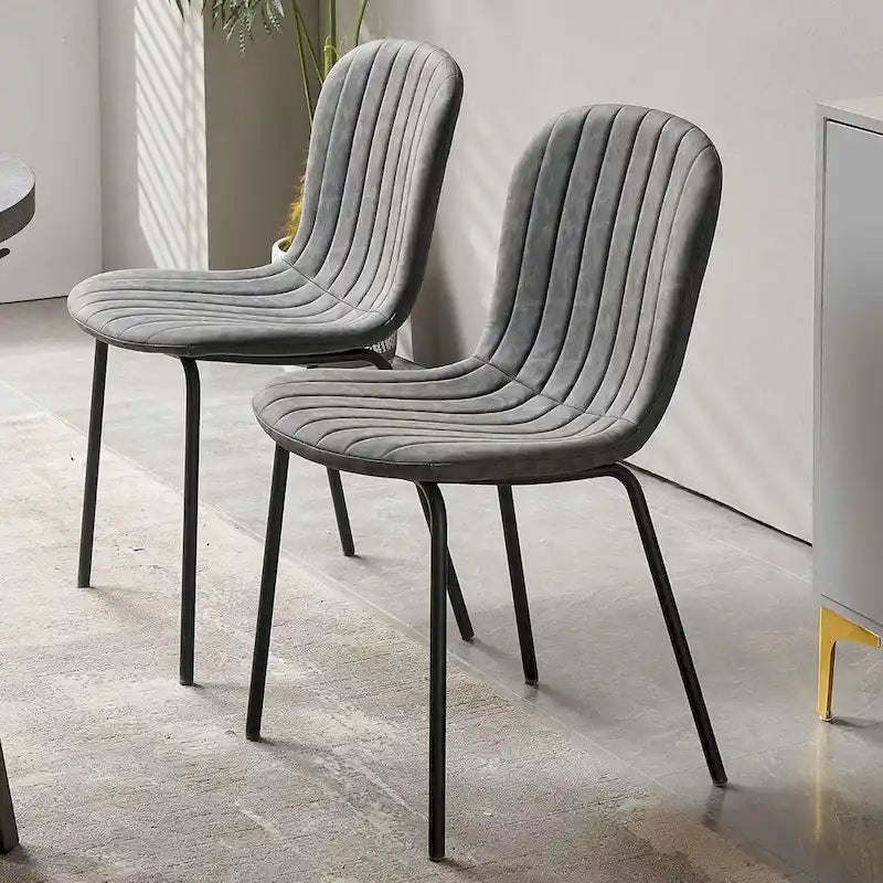 Gepolsterte Esszimmerstühle mit gebogener Rückenlehne, Set erhältlich
