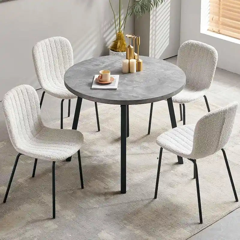 Gepolsterte Esszimmerstühle mit gebogener Rückenlehne, Set erhältlich