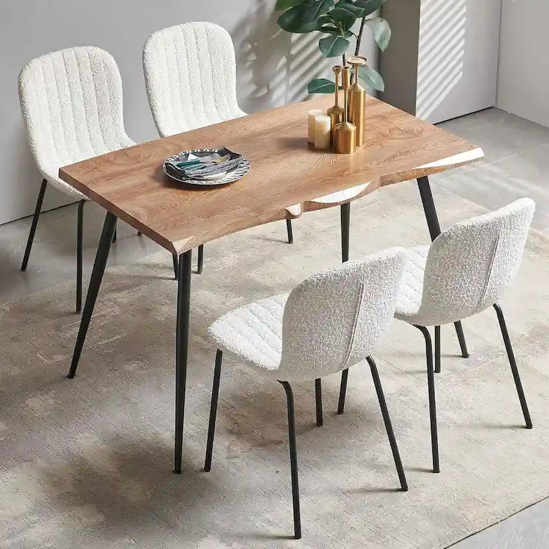 Gepolsterte Esszimmerstühle mit gebogener Rückenlehne, Set erhältlich