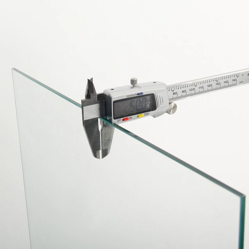 5-Shelf Double Door Glass Display Cabinet