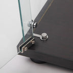 5-Shelf Double Door Glass Display Cabinet