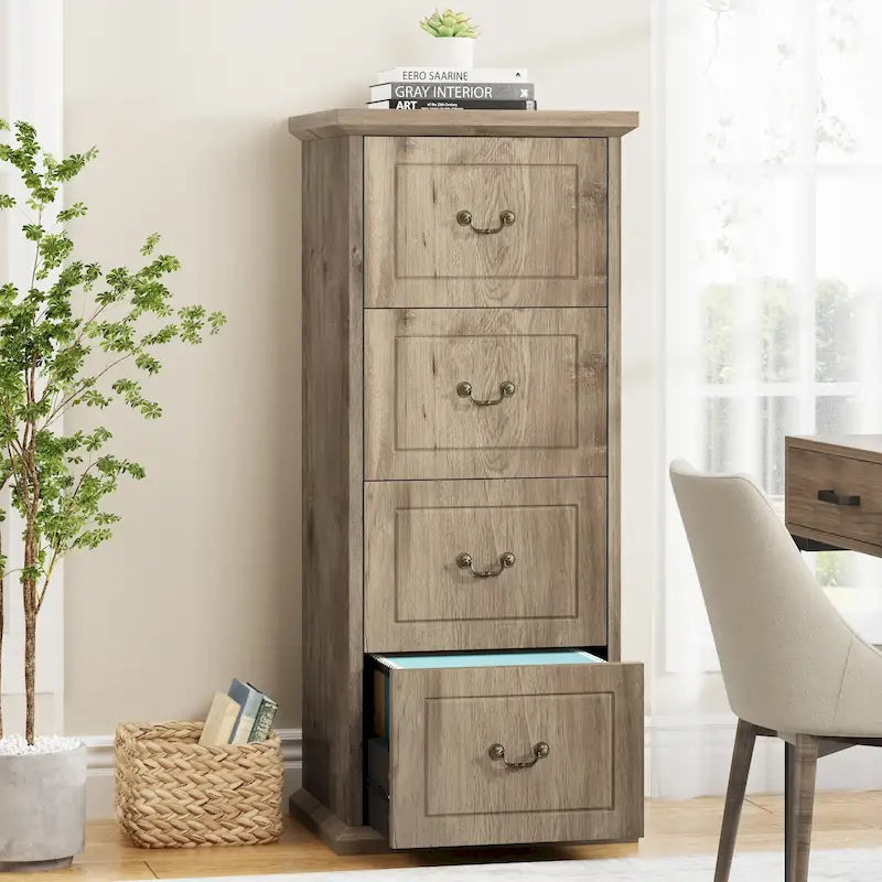 4-Drawer Vertical File Cabinet for Home Office