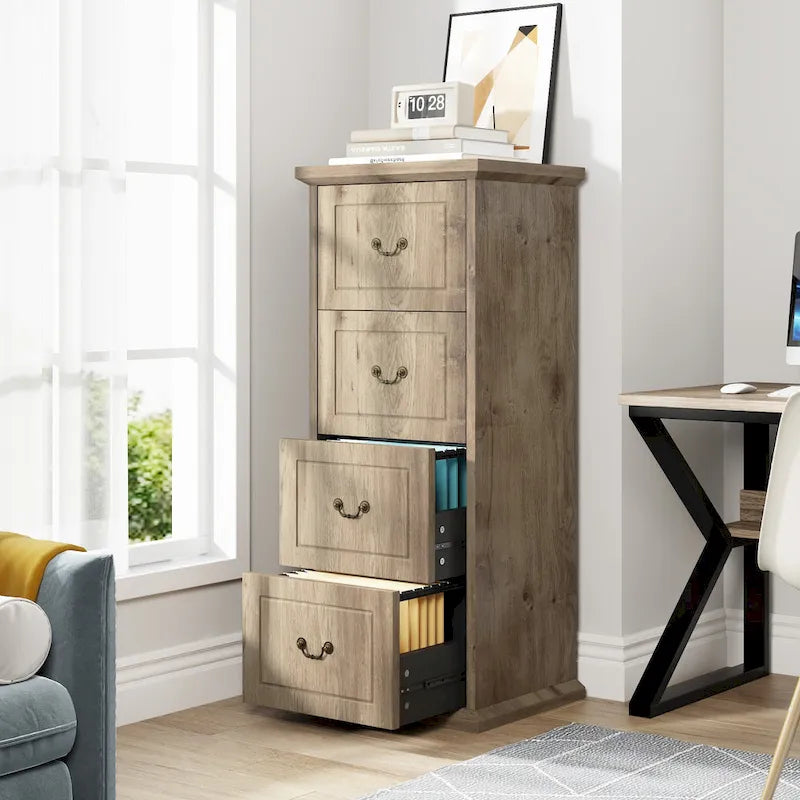 Vertikaler Aktenschrank mit 4 Schubladen für das Homeoffice