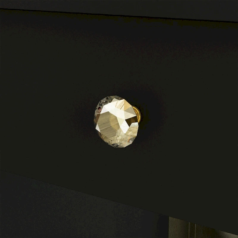 9-Drawer Vanity Table with LED Mirror and 3 Adjustable Mirrors